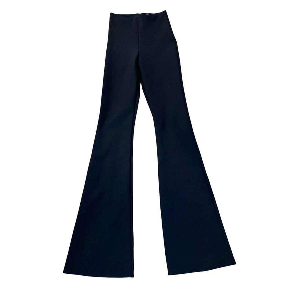 Commando Neoprene Flare Leggings Black Pull On Slimming High Rise